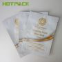 Customized print laminated aluminized cosmetic mask smell proof 3 side seal packing bag