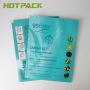 Custom printed mylar matte aluminum foil facial care packing three side seal bag