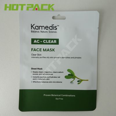 Custom printing aluminum foil three side sealing facial care packing mylar bags