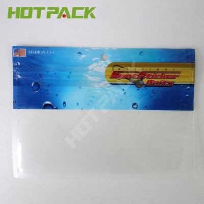 Waterproof soft lure package bag laminated fish bait plastic bags with clear window