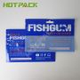 Recycle plastic package for fish bait mylar packaging fishing lure bags with clear front