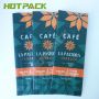 Matte printing food grade aluminum mylar coffee plastic pouch bag with valve