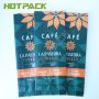 Matte printing food grade aluminum mylar coffee plastic pouch bag with valve