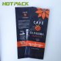 Custom printed plastic foil mylar coffee bean packaging bag with valve