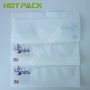 White mylar plastic trolling fishing lures fish bait mylar bag zipper holographic pouch