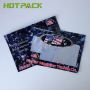 Moisture Proof Black Laminated Plastic Mylar Bags Silver Foil Packaging For Fishing Lures Bait