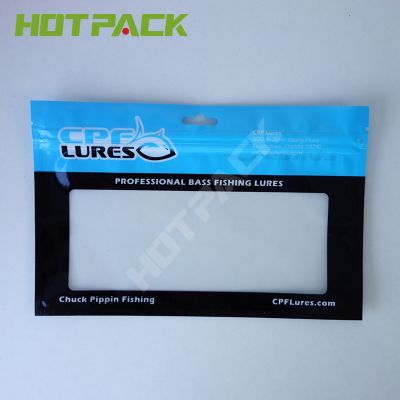 Sealable Transparent Heat Seal Plastic Zipper Packaging Professional Fishing Lures Bag