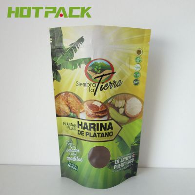 Custom aluminum foil food grade plastic matte snack nuts cashew candy stand up bag with zipper