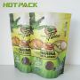 Custom aluminum foil food grade plastic matte snack nuts cashew candy stand up bag with zipper