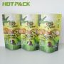 Custom aluminum foil food grade plastic matte snack nuts cashew candy stand up bag with zipper