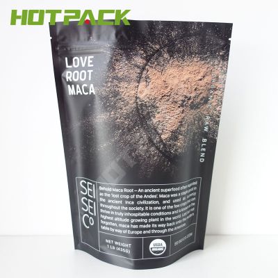 Custom Food Grade Printing Plastic Organic Food Powder Stand Up Pouch