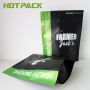 Custom Mylar Plastic Stand Up Pouch Zipper Smoothie Powder Food Packaging Bag With Own Logo