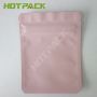 Hot Sale Custom Logo Foil Inside Mylar Snack Plastic 3 Side Seal Bag With Zipper