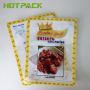 Custom mylar gravure printing vaccum frozen food plastic 3 side seal bag