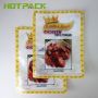 Custom mylar gravure printing vaccum frozen food plastic 3 side seal bag