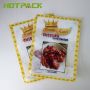 Custom mylar gravure printing vaccum frozen food plastic 3 side seal bag