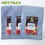 Custom Printed Plastic Foil Vaccum Sausage Food Packaging 3 Side Seal Packaging Bag
