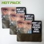 Wholesale 25g 30g 3-side seal package fit tobacco leaf smoking tobacco pouches with reusable zipper