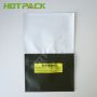 25g Hand rolling tobacco leafs plastic bags amber tobacco pouch with self adhesive sticker