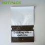 Cheap price customized flat golden V tobacco leaf 25g 50g pouches hand rolling tobacco mylar zipper bag