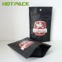 Customized Aluminum Foil Zip Lock Mylar Black Stand Up Pouch With Zipper