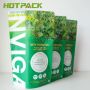 Custom wholesale resealable holographic zipper plastic stand up pouch for Organic food