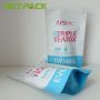 Custom high quality matte printed aluminized zipper plastic tea packaging stand up pouch