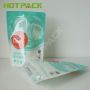 Food Grade Nylon Plastic Zipper Packaging Stand up Pouch with hanging hole  For Soup 