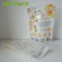 Custom resealable high quality zip lock food grade nylon packaging bag for soup