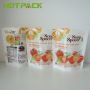 Custom gravure printing food grade plastic with zip lock soup stand up packaging pouch