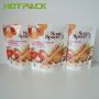 Custom gravure printing food grade plastic with zip lock soup stand up packaging pouch