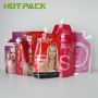 Reusable hair conditioner shampoo packaging bag liquid package foil spout pouch