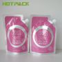 Custom Printed Laminated Foil Spout Pouch Plastic Hair Care Body Wash Packaging Bag With Logo