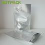 Hologram custom silver aluminum foil food grade stand up liquid juice sauce spout pouch