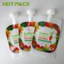 Baby Food Packaging Resealable Spout Pouches Clear Plastic Stand Up Baby Liquid Bag With Logos