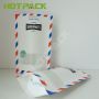 White kraft paper food grade packaging bag custom stand up pouch for nuts with clear window