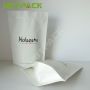 Waterproof white kraft paper stand-up pouch custom laminated mylar bag for tea coffee nut