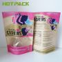 OEM kraft paper water oil proof biodegradable stand up pouch packaging nuts bags