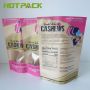 OEM kraft paper water oil proof biodegradable stand up pouch packaging nuts bags