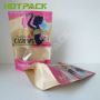 OEM kraft paper water oil proof biodegradable stand up pouch packaging nuts bags