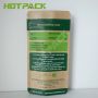 Food packaging kraft paper bag water proof stand up pouch with zipper for packaging seed