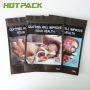 Custom Plastic zip lock mylar amber tobacco leaf packaging pouch