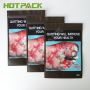Custom 100g aluminized tobacco pouches with zip lock plastic packaging 3 side seal bag