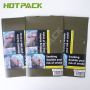 Custom smell proof packing 50g 25g hand rolling tobacco zipper plastic pouch