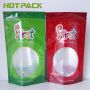 Customized Glossy Packaging Aluminum Foil Candy Plastic Stand Up Pouch With Zipper 