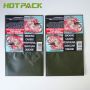 Customized smell proof flat zipper 25g 50g hand rolling tobacco packaging pouch bag