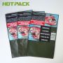 Customized smell proof flat zipper 25g 50g hand rolling tobacco packaging pouch bag