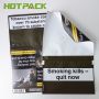Custom foil mylar zip lock rolling tobacco pouch with adhesive 50g tobacco