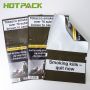 Custom foil mylar zip lock rolling tobacco pouch with adhesive 50g tobacco