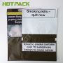 Plastic empty mylar foil bag 50g/25g hand rolling tobacco zip lock plastic pouch wrap